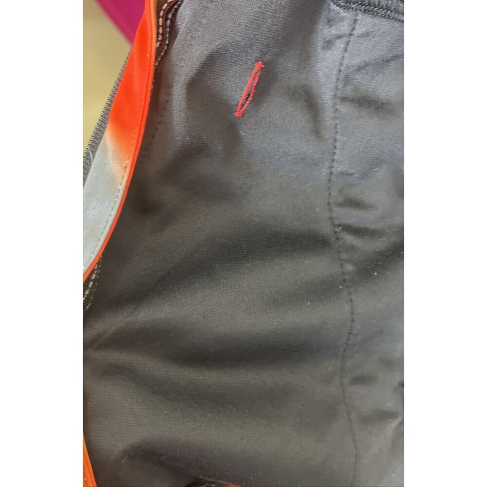 Burton MB Peak Hoodie Men's Full Zip Jacket Orange Gray Black Size Medium - Picture 9 of 10